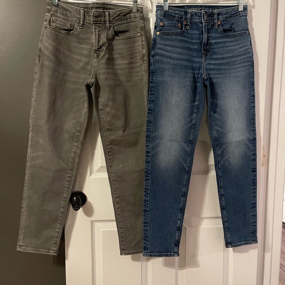 American Eagle Outfitters Boys Jeans - Gray and Blue Athletic Fit